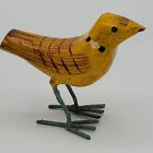 New ListingRustic Farmhouse Yellow Resin Bird Figurine Painted Accents 3.75