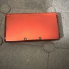 Nintendo 3DS Handheld System - Flame Red Works Great No Stylus