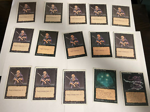 Lot of 30+ Magic the Gathering Black Cards - Mid 90s - Revised and 4th edition