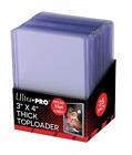 (25-Pack) Ultra Pro Thick 55pt Toploader Card Holders For Thicker Cards Topload