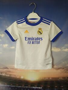 Real Madrid Home football shirt 2021 - 2022 Jersey Adidas Young Size 18M