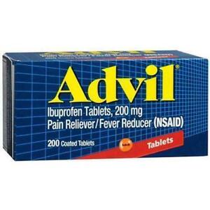 Advil Ibuprofen 200 mg Pain Reliever Fever Reducer 200 Coated Tablets 07/2025