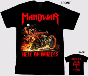 Manowar Hell On Wheels American T-Shirt Double Sides Gift For Fans