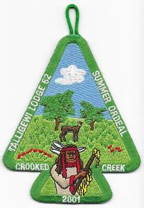 Talligewi Lodge 62 eA2001-2 Order of the Arrow OA Boy Scouts of America BSA