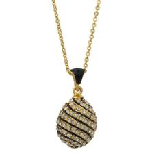 Crystal Spire Royal Imperial Egg Pendant Necklace