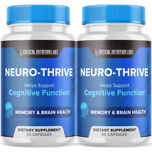 (2 Pack) Nuero Thrive Pills, NueroThrive Brain Health Nootropic (120 Capsules)