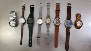 Watch Lot Of 8: Skagen, Seiko, Bulova, Relic, Casio, Timex, Fossil, Geneva