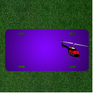 Custom Personalized License Plate With Add Names To Helicopter Chopper