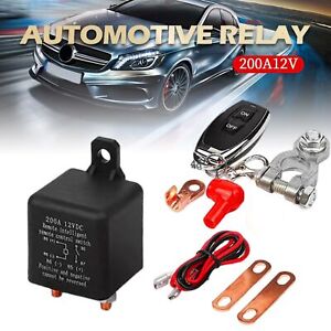 Car Battery Switch Disconnect Power Kill Master Isolator Cut Off Remote Control