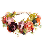 Women Floral Crown Rose Flower Headband Hair Wreath Floral Headpiece Halo Boho w