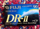 FUJI DR-II Audio Cassette Type II  90 min High Bias- NOS