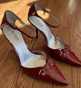 Guess Red Pumps With Strap Women’s Shoe Size 9