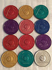 Set of 12 Monthly Aluminum Colored AA Recovery Medallion Coin Month 1-11 & 24hrs