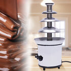4 Tiers Chocolate Fountain Stainless Steel Cheese Melting Chocolate Fondue 170W