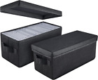 UENTIP CD Storage Boxes - Pack of 2 CD Case Holder - 13.2