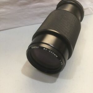 Vivitar 80-200mm 1:4.5 Auto Zoom Camera Lens 55mm