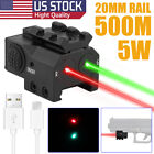 Tactical Green and Red Laser Sight with USB Rechargeable Hunting Laser