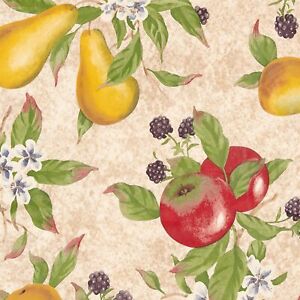 Everyday Luxuries Everyday Fruits Waterproof, Spill Proof, Tablecloth, 5 Sizes