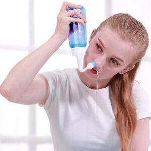 300ml Nasal Wash Neti Pot Nose Cleaner Bottle Irrigator Sinus-Rinse Child/Adult