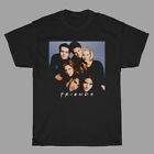 FRIENDS TV Show Logo Men's Black T-Shirt Size S to 5XL
