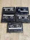 Lot of 5 Fuji DR-II 90 Used Cassette Tapes Type II High Bias Sold As Blank