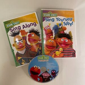 Sesame Street Sing Along & Sing Yourself Silly 2 DVD Set 2010 *Plus Bonus CD*