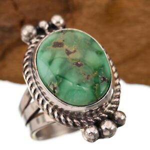 SONORAN GOLD Turquoise Ring Sterling Silver 7 ALBERT JAKE Old Pawn Style