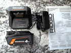 NEW Genuine RIDGID R840040 18V 4.0 Ah MAX OUTPUT Battery W/Charger