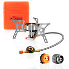 US 3900W Portable Backpacking Stove, Camping Gas Stove 1LB Propane Tank Adapter
