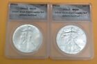 1986 AND 2020 American Eagle Silver Dollars ANACS MS70 (TWO-COIN SET)