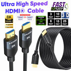 8K 4K HDMI 2.1 2.0 Cable Supports 8K @60Hz 4K @120Hz 6FT 6.6FT 10FT 15FT 25FT DT