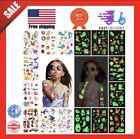 310Pcs Glow Temporary Tattoos for Kids,Mixed Styles Glow in the Dark Tattoos