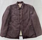 Vintage 1950’s King O Wear Gabardine Quilted Zip up Jacket Size XL Rockabilly