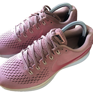 Women's Nike Air Zoom Pegasus 34 Rust Pink Running Shoes Size 6.5 EU 37 UK 4.5