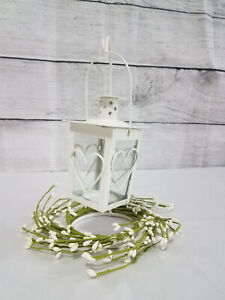 Wedding Table Centerpieces, Floral Reception Centerpieces, White Hanging Lantern