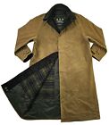 HOT VTG Men's BARBOUR @ A399 BEAUCHAMP WOOL LINED BROWN WAXED TRENCH Coat C46 XL
