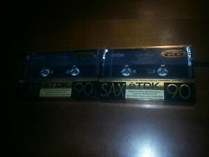 Lot of 2 TDK  SA-X  90   Made in Japan    (SEALED) 1989 Rare!! Extra High Res..