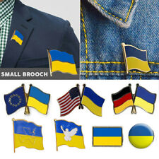 Wholesale Ukraine Ukrainian Diplomat Brooch Flag Lapel Pin Badge PEACE 2022 Gift