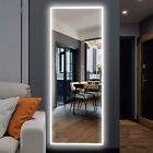 47.0 x 15.75 inches LED Full Length Mirror with 3 Color Lighting, Home Mirror