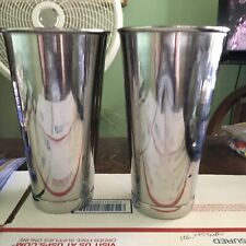 HEAVY VOLLRATH STAINLESS STEEL MILK SHAKE CUPS 2 AVAILABLE