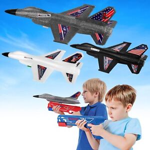 3 Pack Airplane Launcher Toy Airplane Toy for Boys Age 4-6 6-8 8-12 Kids Toys