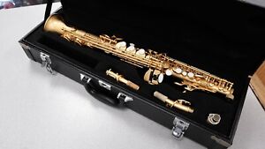 Soprano Saxophone Straight Body With Case 2 Necks, Yanagisawa #5 Mouthpiece NICE
