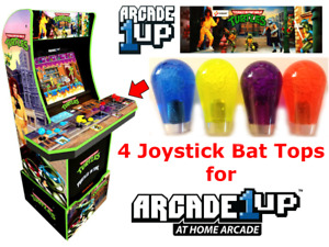 Arcade1up Teenage Mutant Ninja Turtles TMNT 4X Joystick Bat Top Handles UPGRADE!