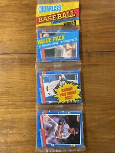 1991 Donruss Baseball Series 1 Rack 45 Unopened with Milt Cuyler Rated Rookie