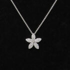 NYJEWEL Chimento 18k White Gold Floral Diamond Pendant Necklace 15