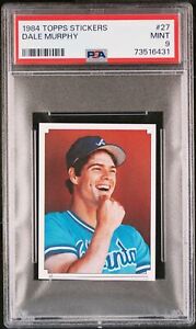 1984 Topps Stickers Baseball Dale Murphy #27 PSA 9 73516431