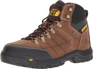 Cat Footwear Men's Threshold Waterproof Soft Toe Work Boot, Real Brown, 12