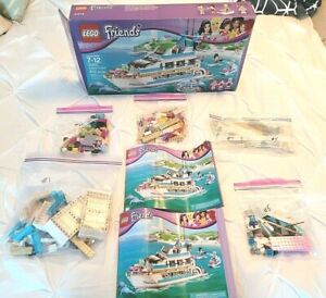 LEGO 41015 FRIENDS Dolphin Cruiser - 100% Complete w/Box Retired Set *Rare*