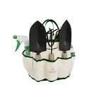 8 Piece Garden Tote and Tool Set- Gardening Hand Tools and Supply Essentials Kit