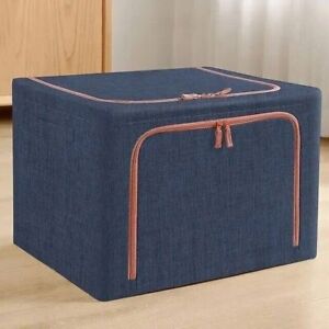 Box-organizer for storage with a fastener and handles 66 l (8186)